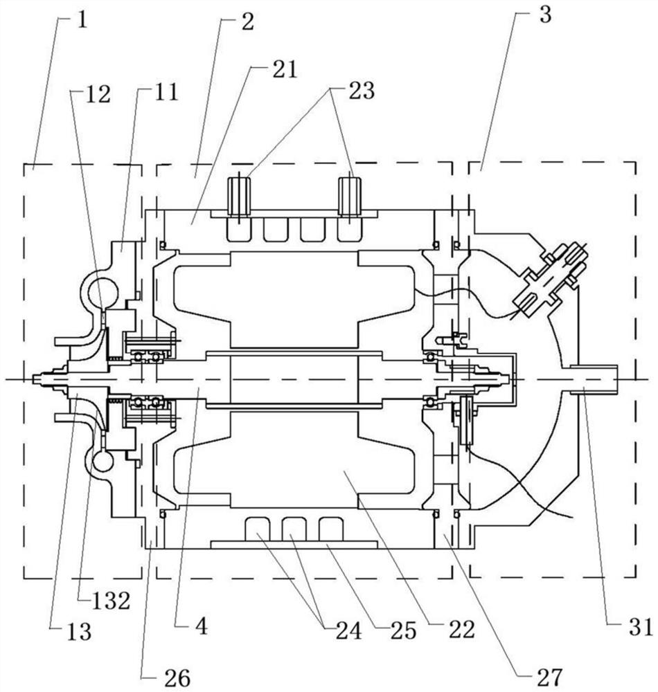 Turbine expansion power generation all-in-one machine