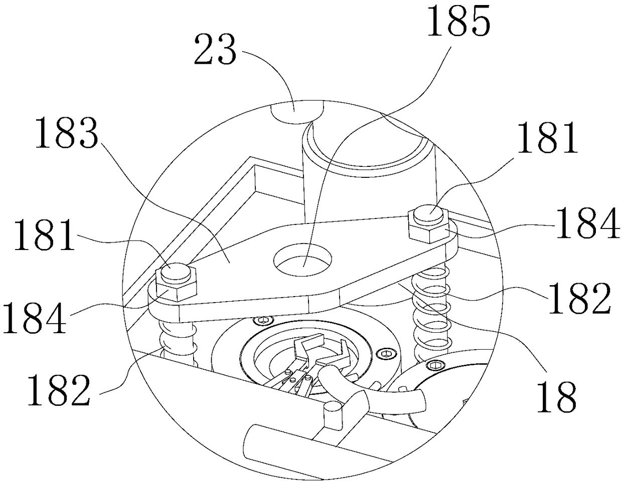 A fully automatic nut forging and forming device