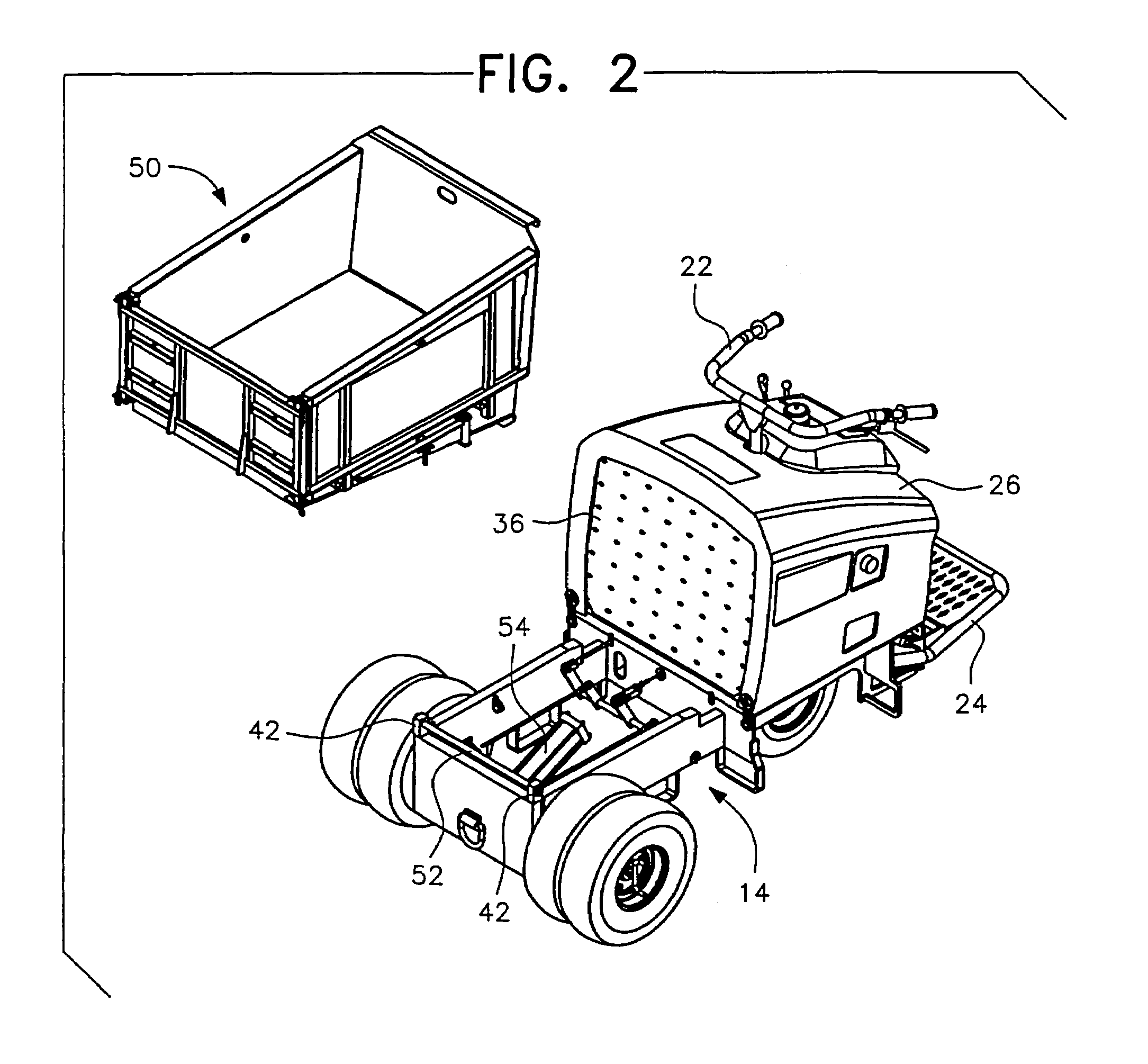 Mortar buggy with stake bed assembly