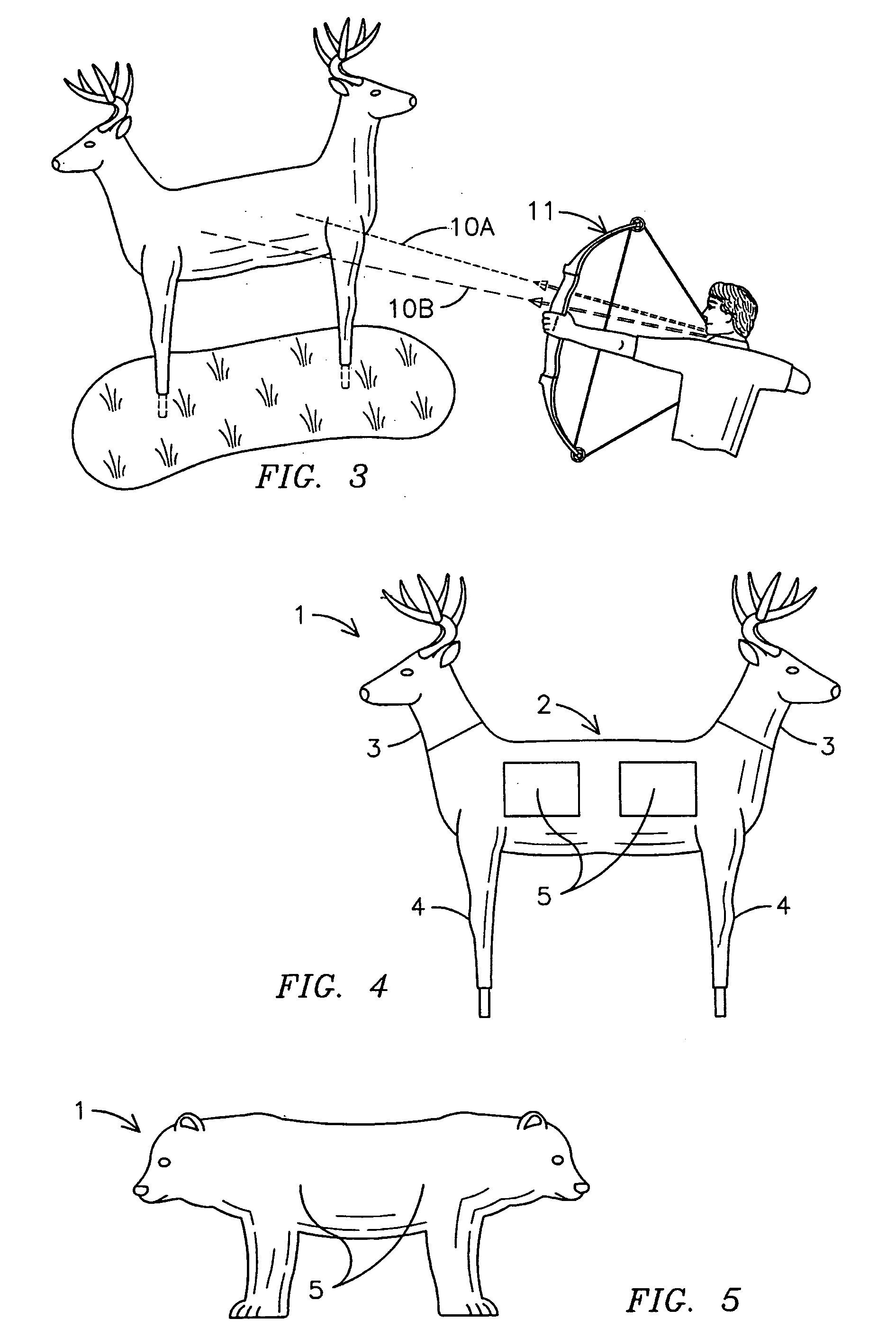 Three-dimensional archery target with multiple vital target areas