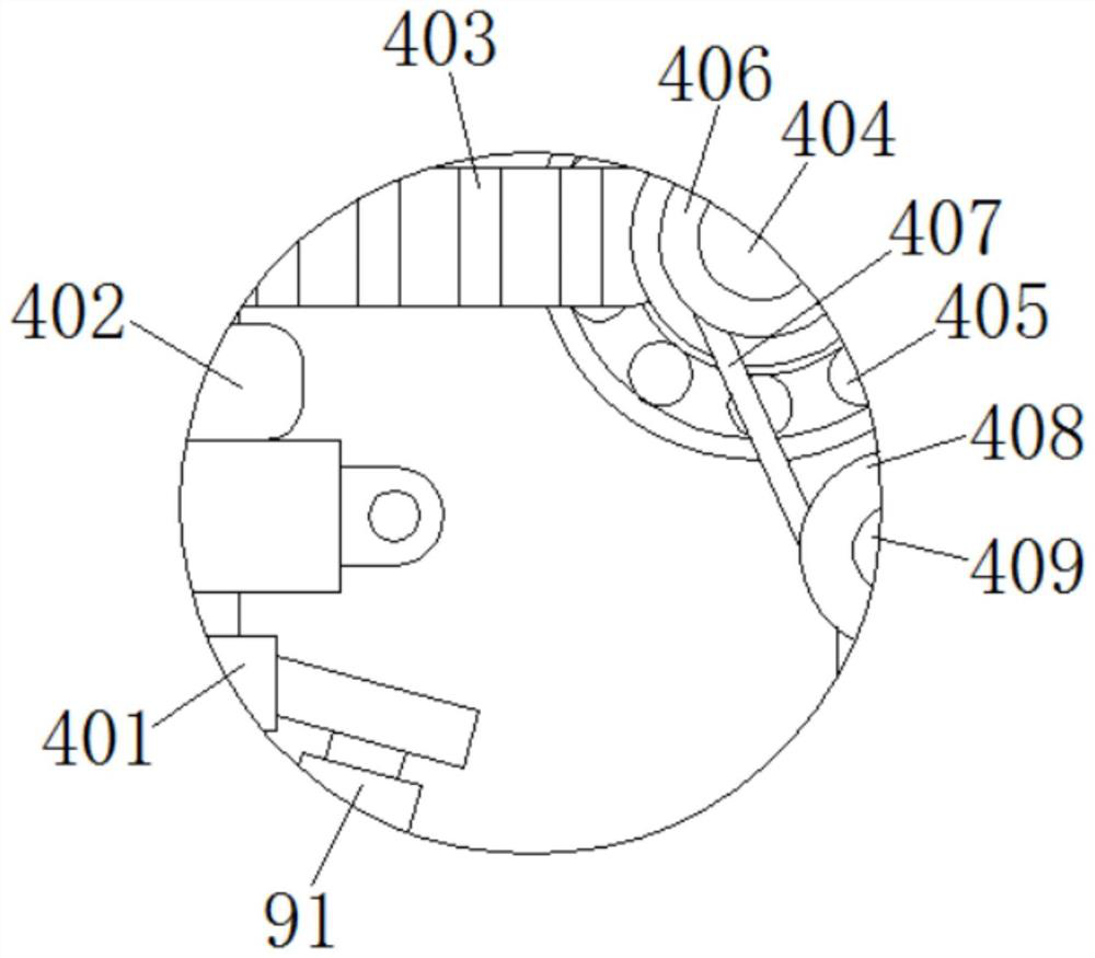 A poppy processing device based on power cracking and repeated turning to promote seed discharge