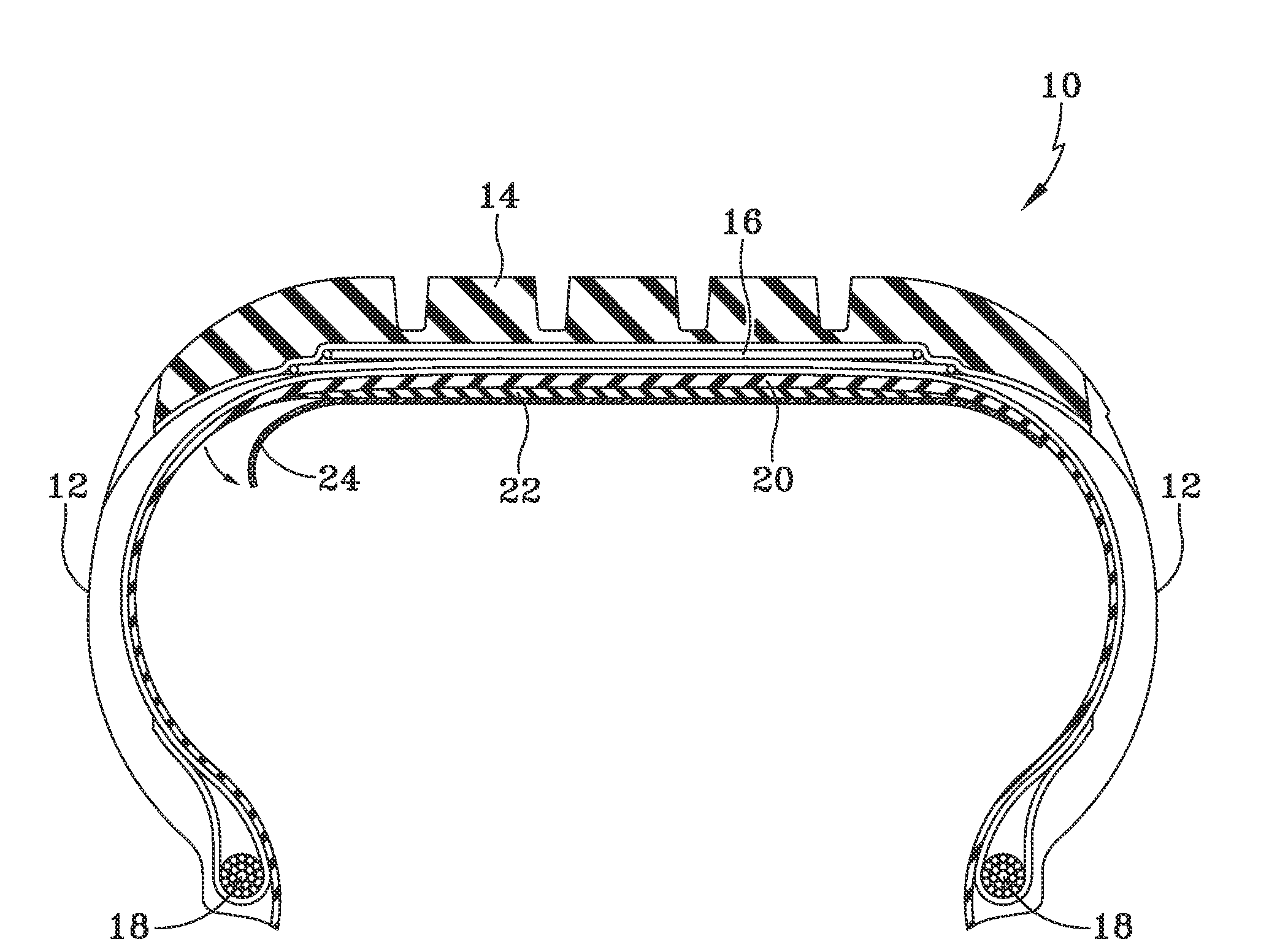 Pneumatic tire having built-In sealant layer and preparation thereof