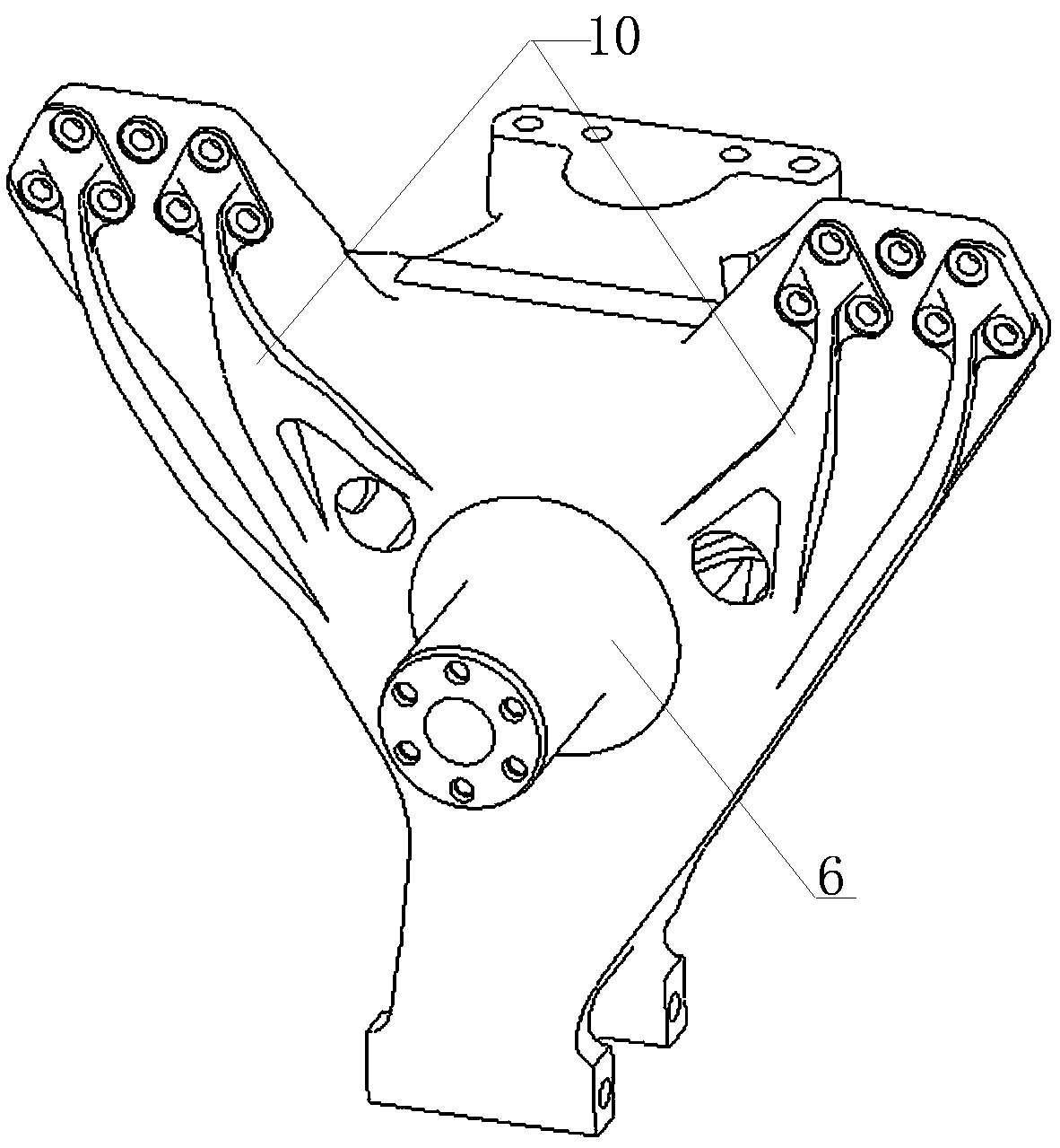 Rear suspension balance shaft support