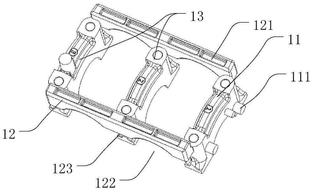 Engine main bearing cover, matching method thereof and engine