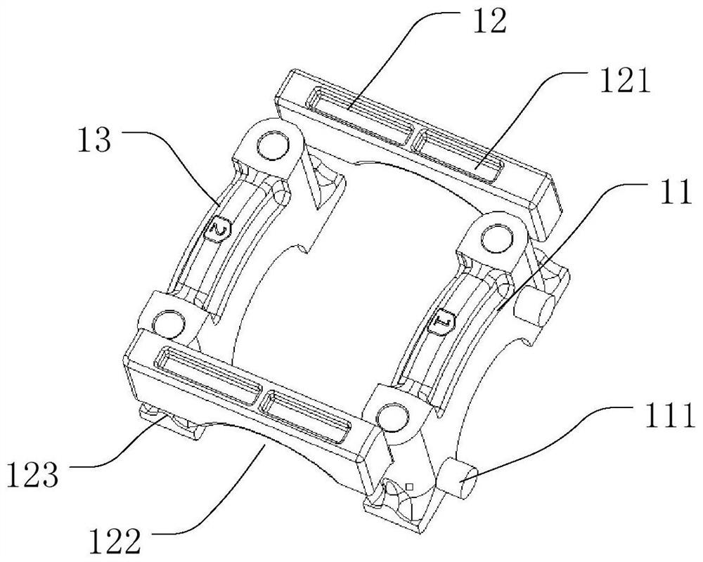 Engine main bearing cover, matching method thereof and engine