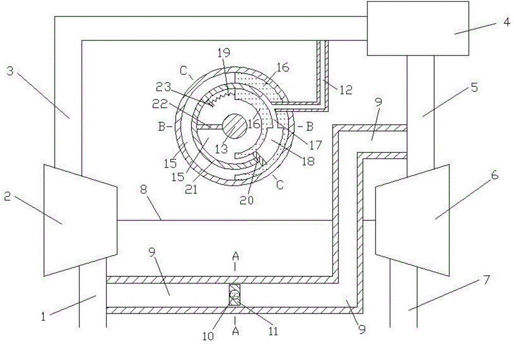 Different path air source controlled butterfly valve device