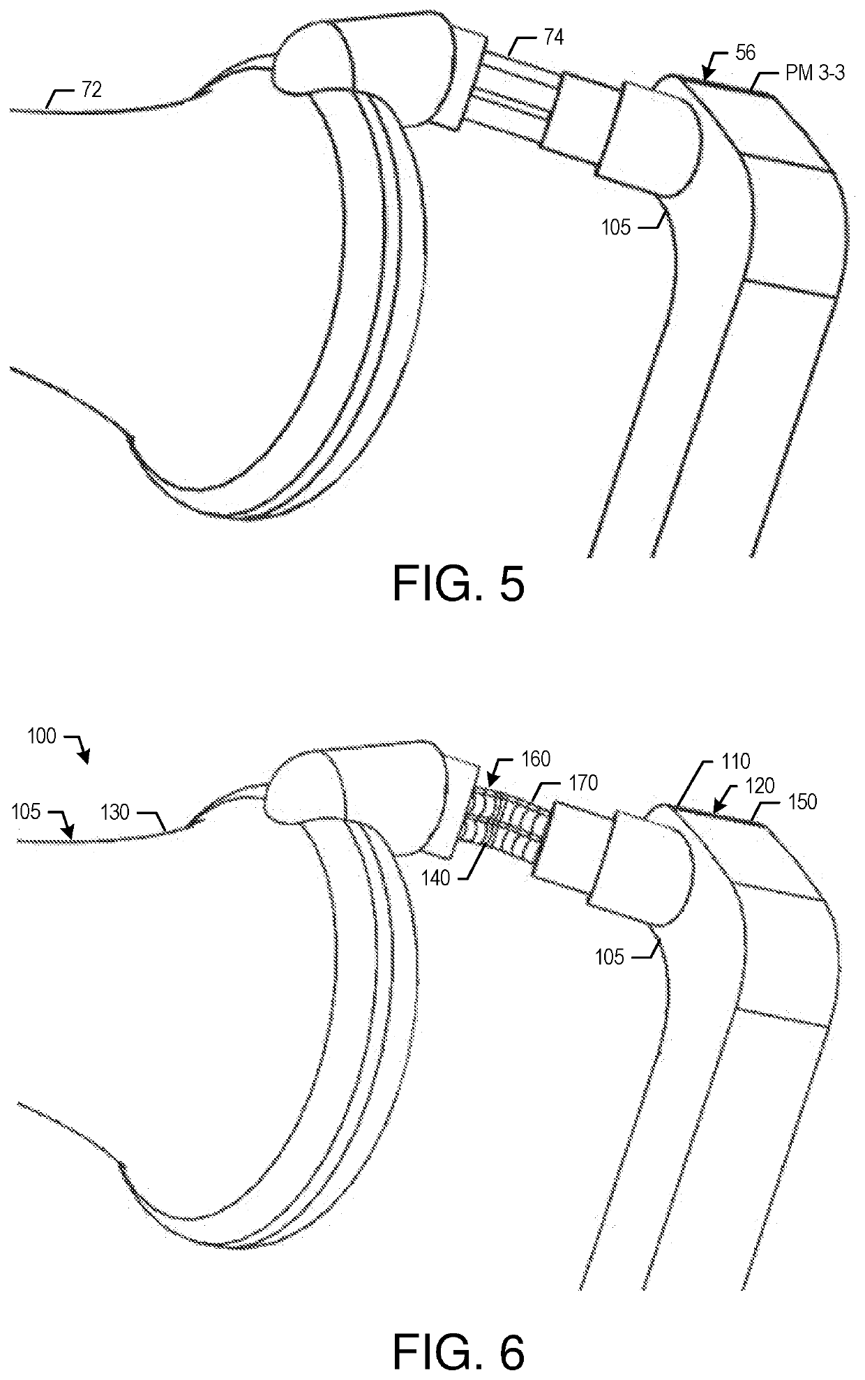 Fuel nozzle flow-device pathways