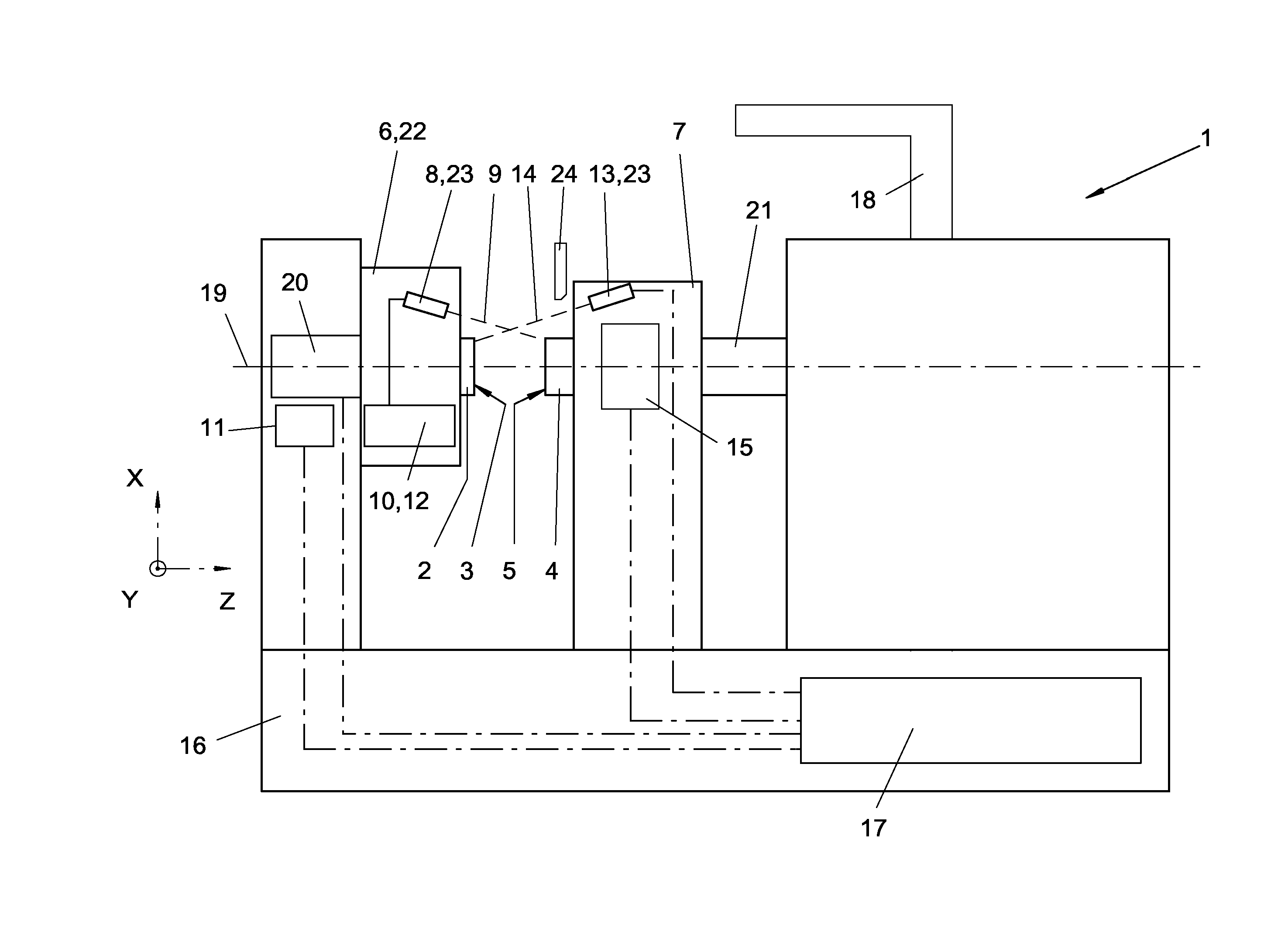 Pressure welding device with a measuring device, measuring in a contactless manner, for detecting the surface quality, the true running and/or the axial runout in a front welding area