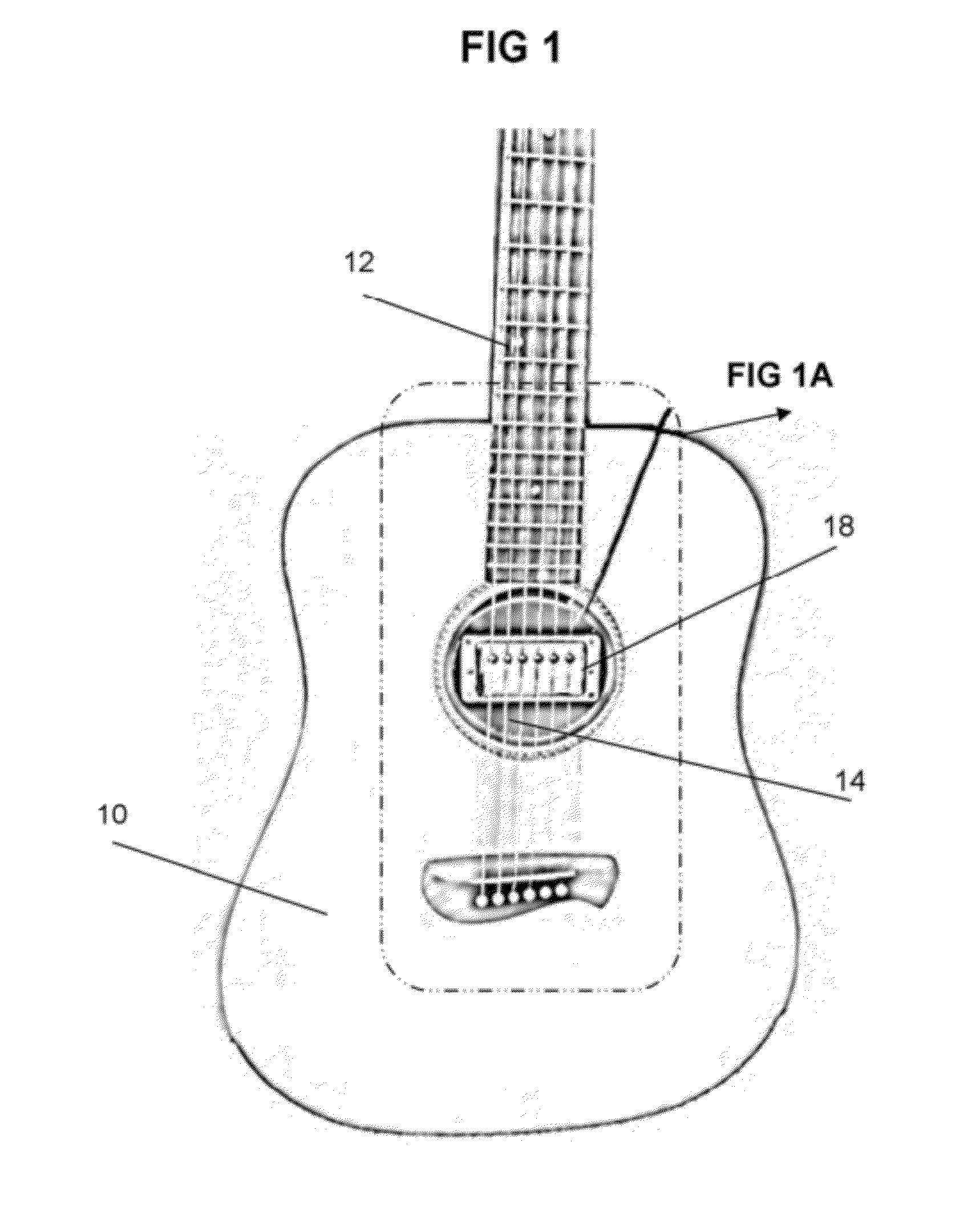 Interface Adapter for Installation of a Standard Magnetic Pickup into an Acoustic Guitar Sound Hole