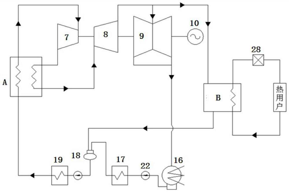 A thermodynamic system to improve the power output regulation ability of heating units