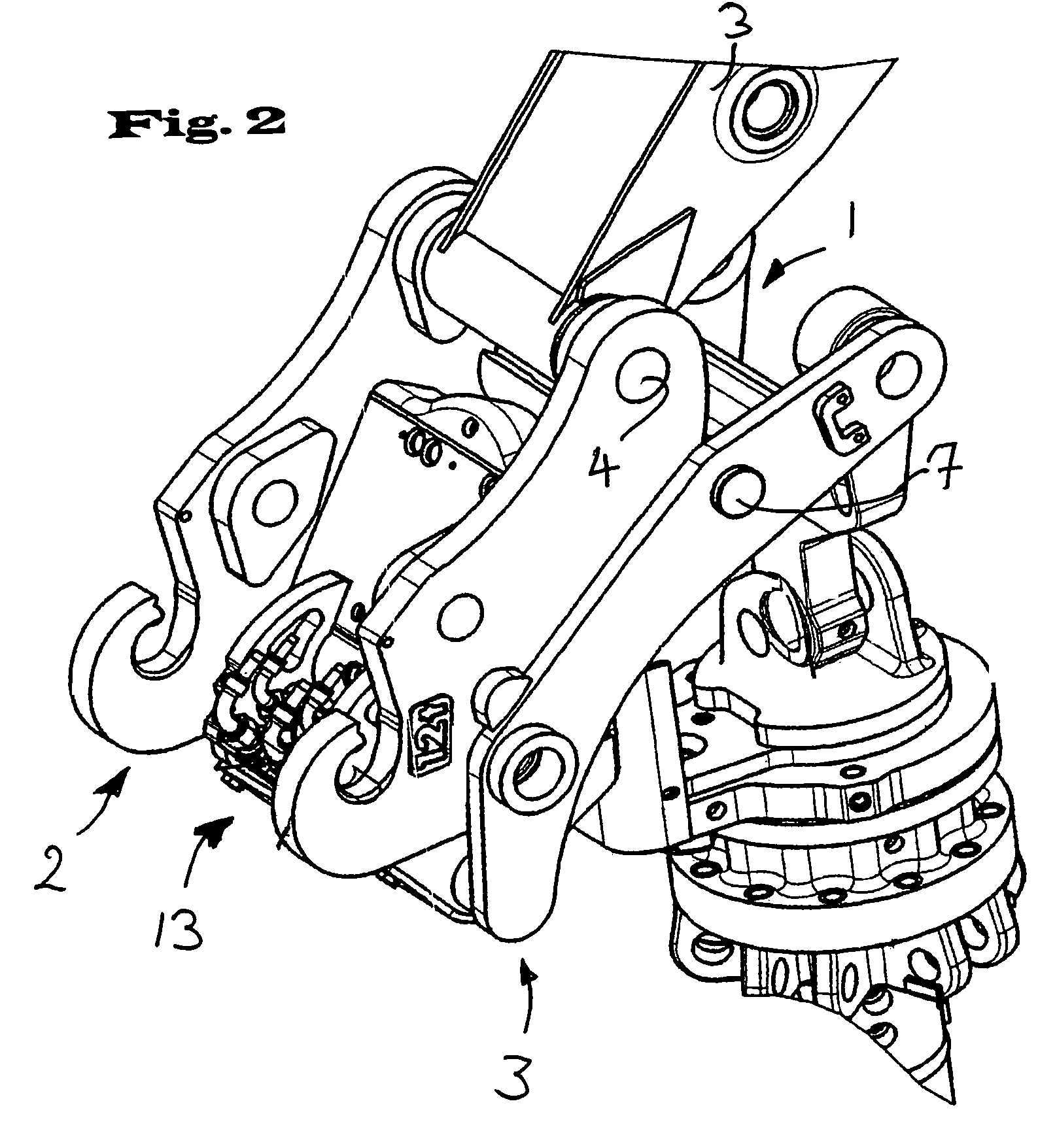 Construction machine with a quick coupler