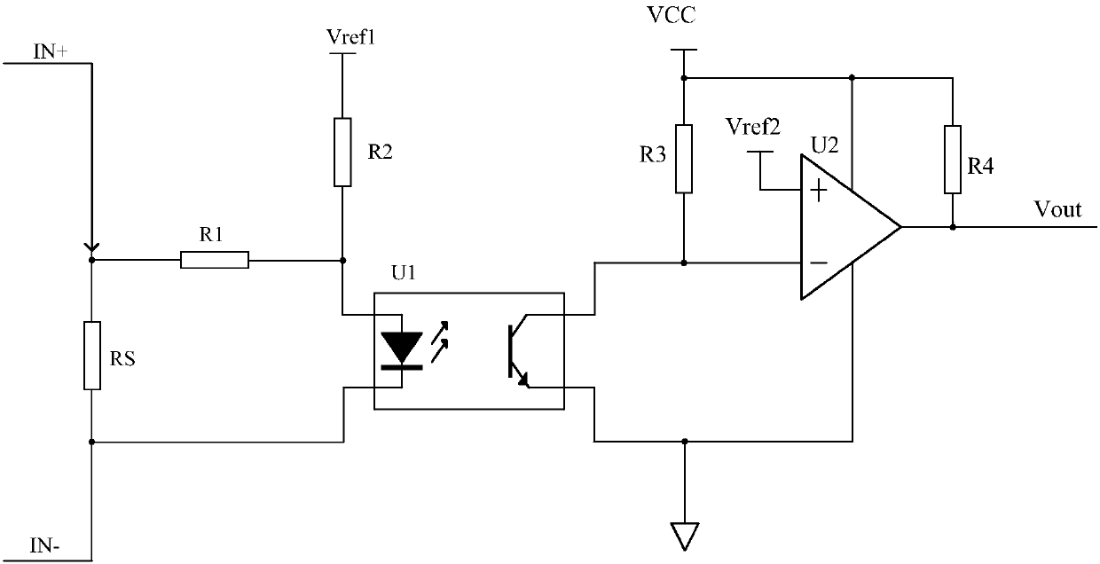 An overcurrent or short circuit fault signal isolation detection circuit and its design method
