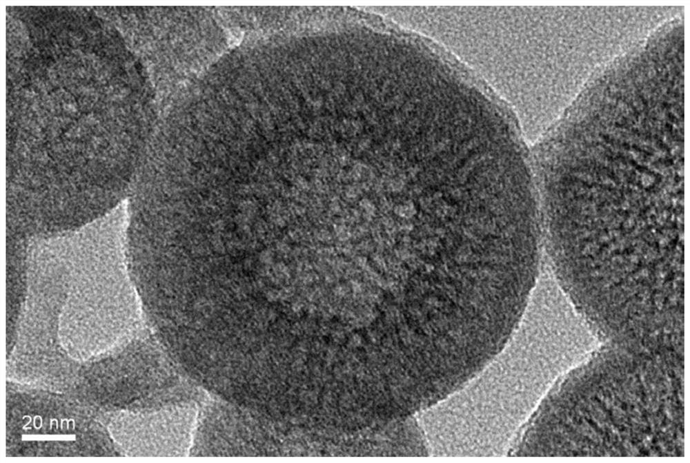 Photo-stimulated active oxygen responsive hollow mesoporous silica drug-loaded particle and preparation method and application thereof