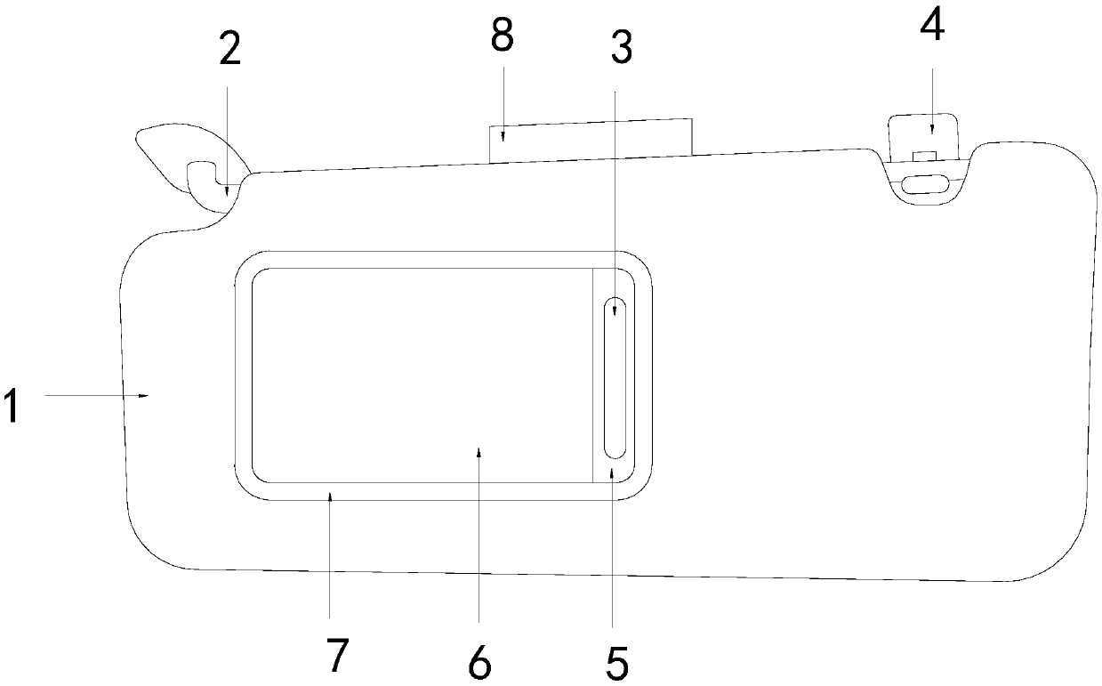 Anti-loose mirror type automobile light shield