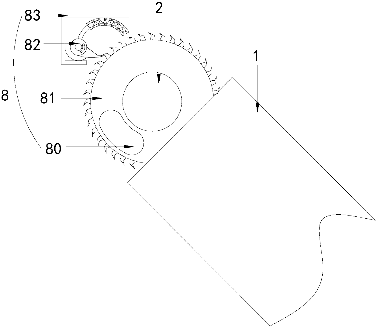 Anti-loose mirror type automobile light shield