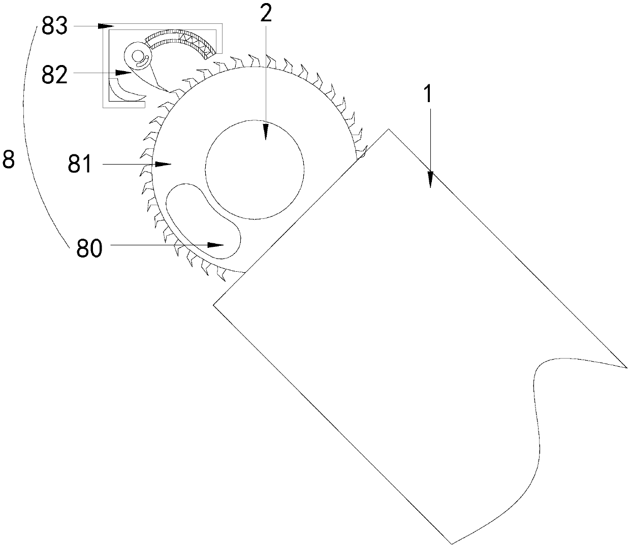 Anti-loose mirror type automobile light shield