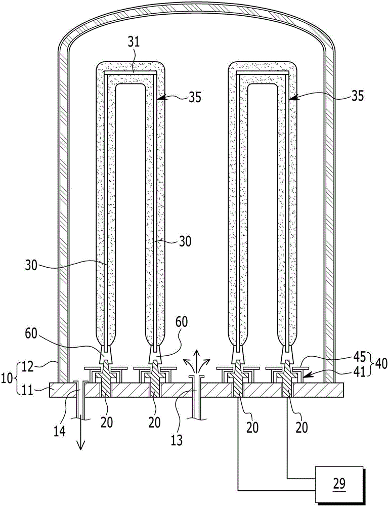 Apparatus for manufacturing polysilicon