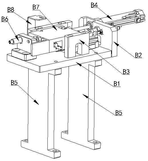 Pin inserting mechanism and pin inserting method for inserting four different mould pins into pin terminals