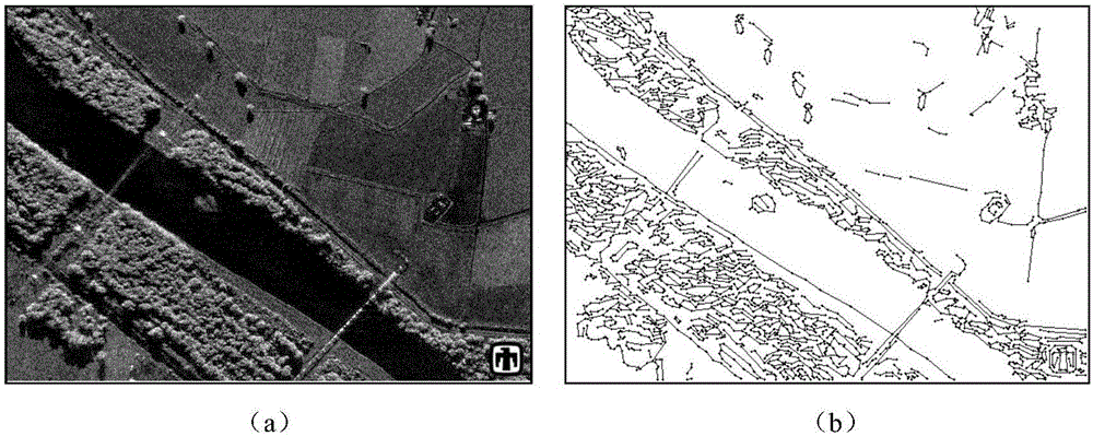 SAR image segmentation method based on feature learning and sketch line constraint