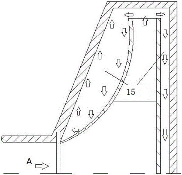 Sealing mechanism for gap between impeller and volute