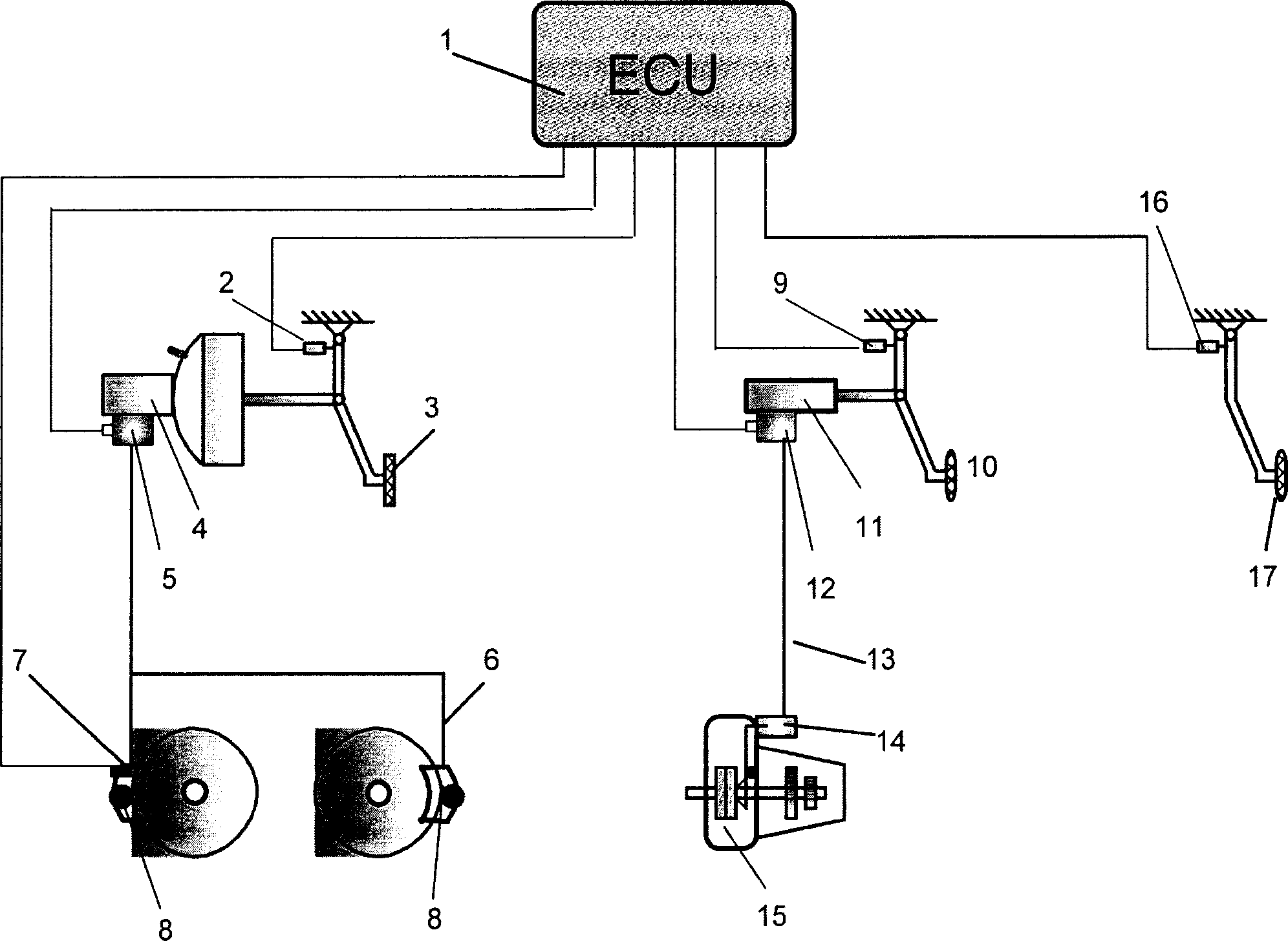 Automobile driving auxiliary means and system thereof