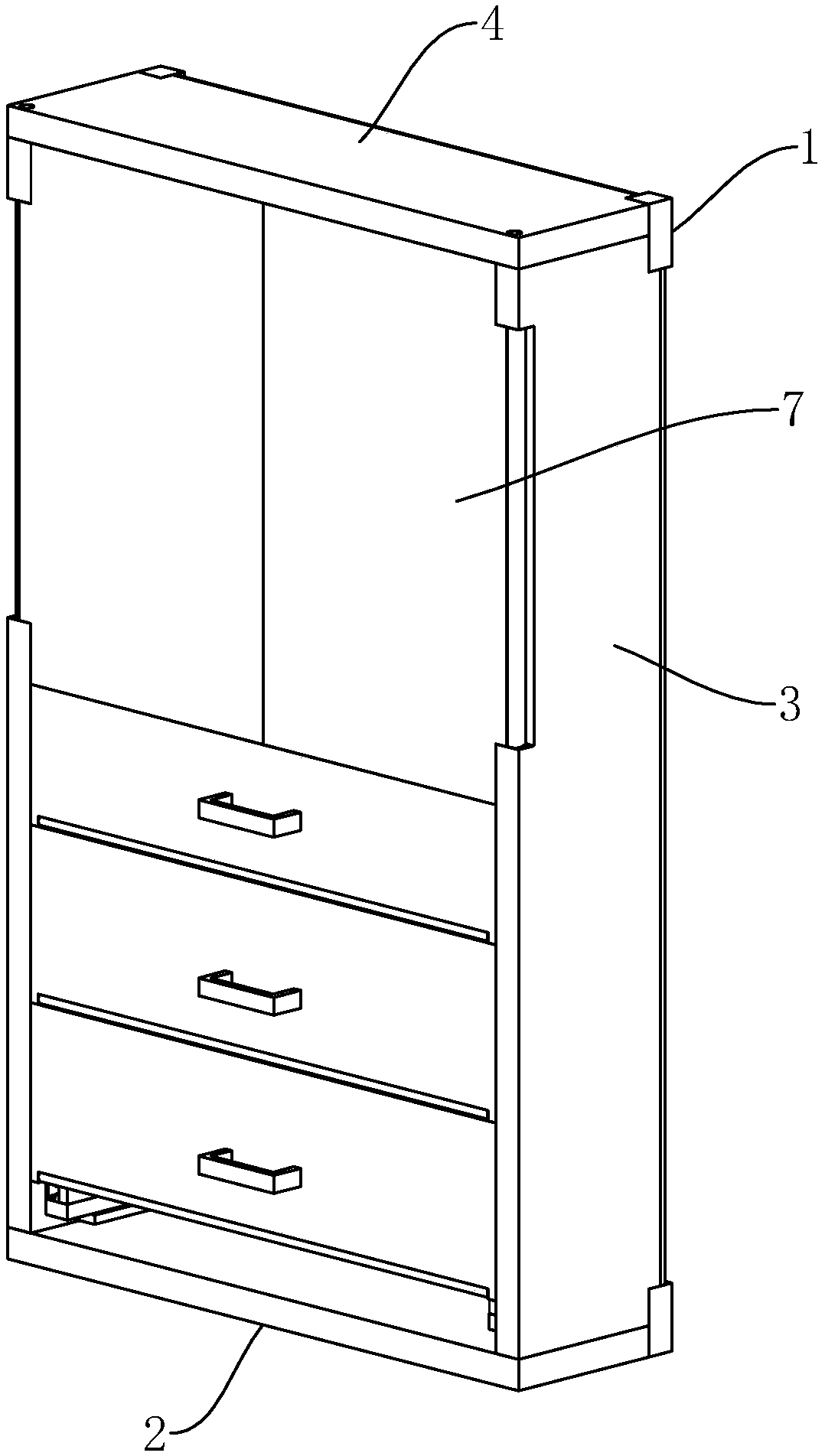 Foldable and detachable file cabinet