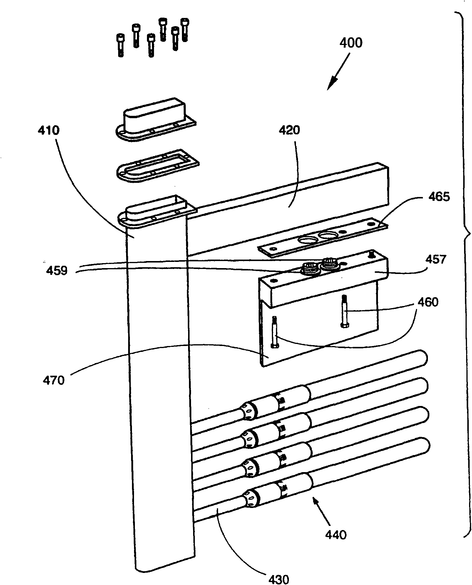 Ultraviolet fluid radiation system with modular ultraviolet lamps and modular ballasts