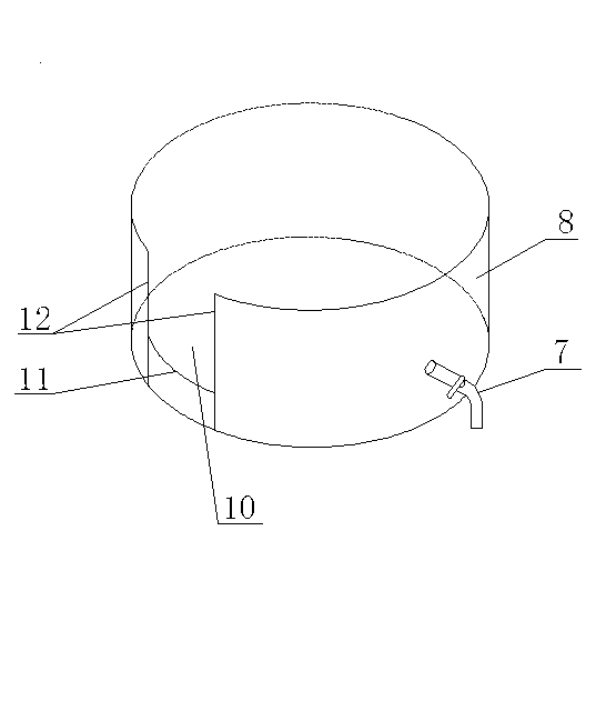 Method for observing amount of leaching of nitrogen and phosphorus in soil with lifting process of shallow underground water level