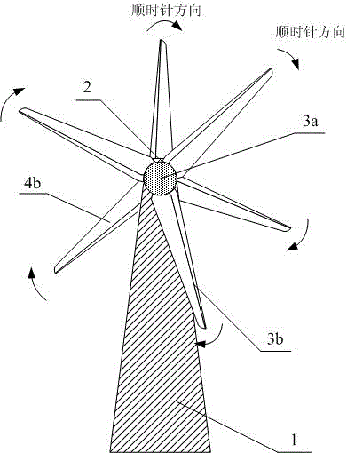 Homodromous double-wind wheel power generation device