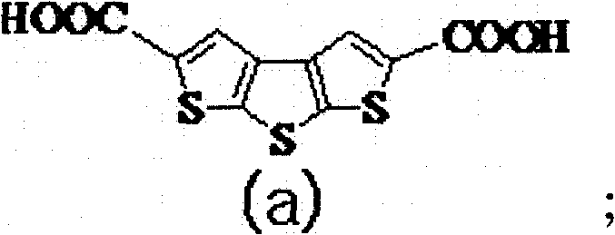 Dithienothiophene dicarboxylic acid monomolecular layer and preparing method thereof