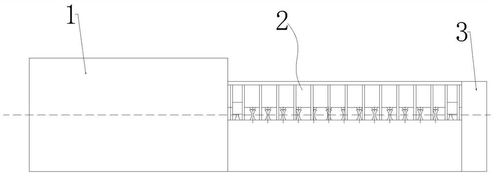 Rebar shearing device with straightening structure