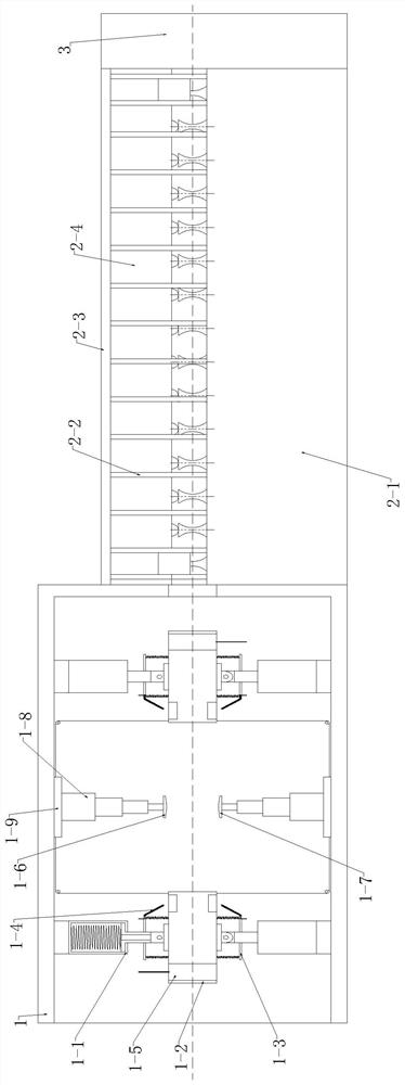 Rebar shearing device with straightening structure