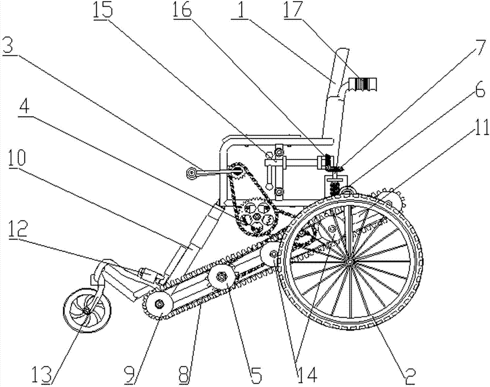 Stair-climbing wheelchair