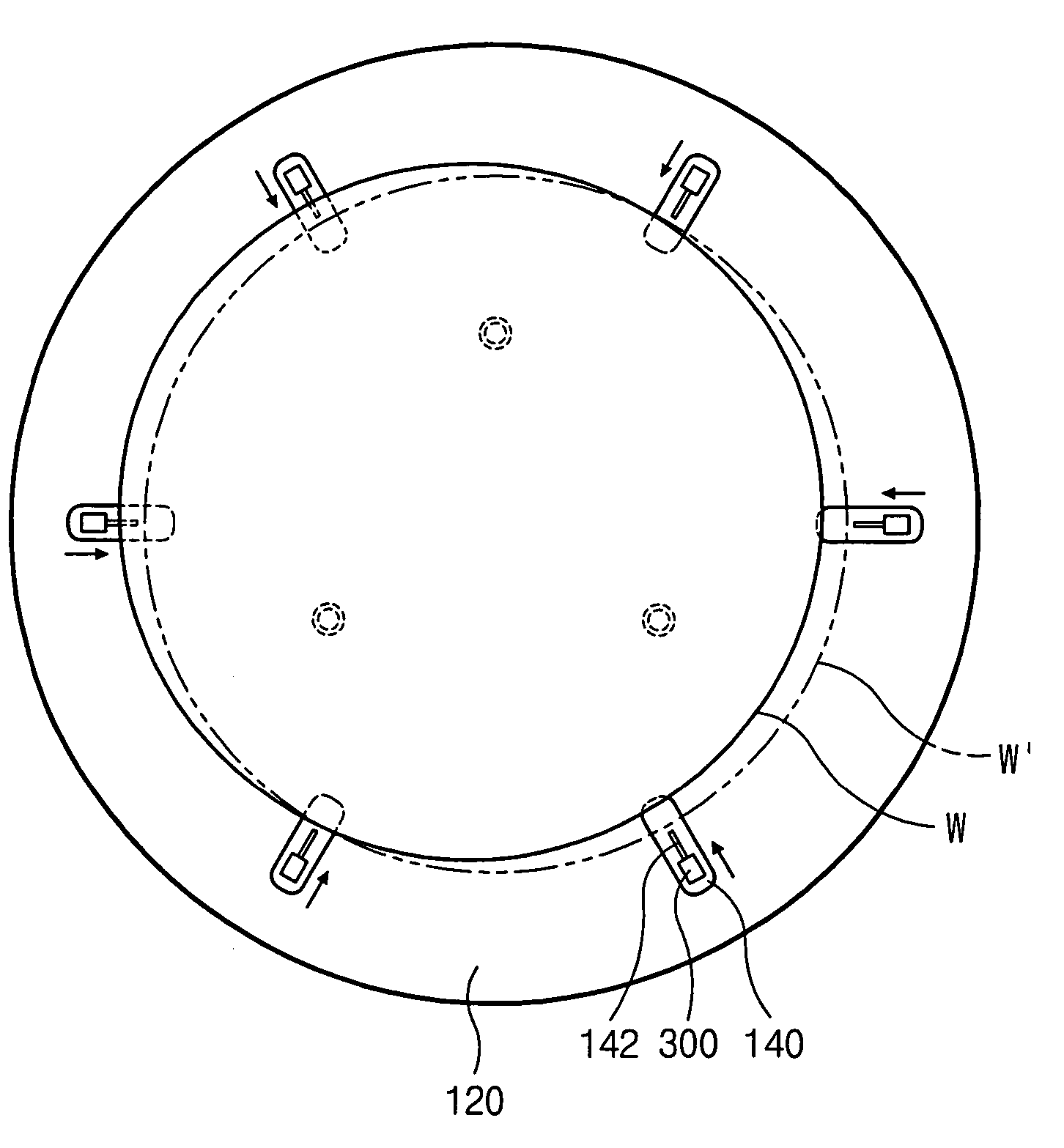 Apparatus and method for positioning semiconductor substrate