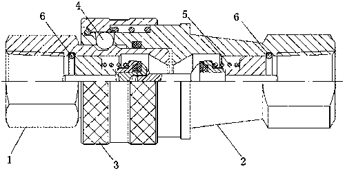 Hydraulic quick connecting device