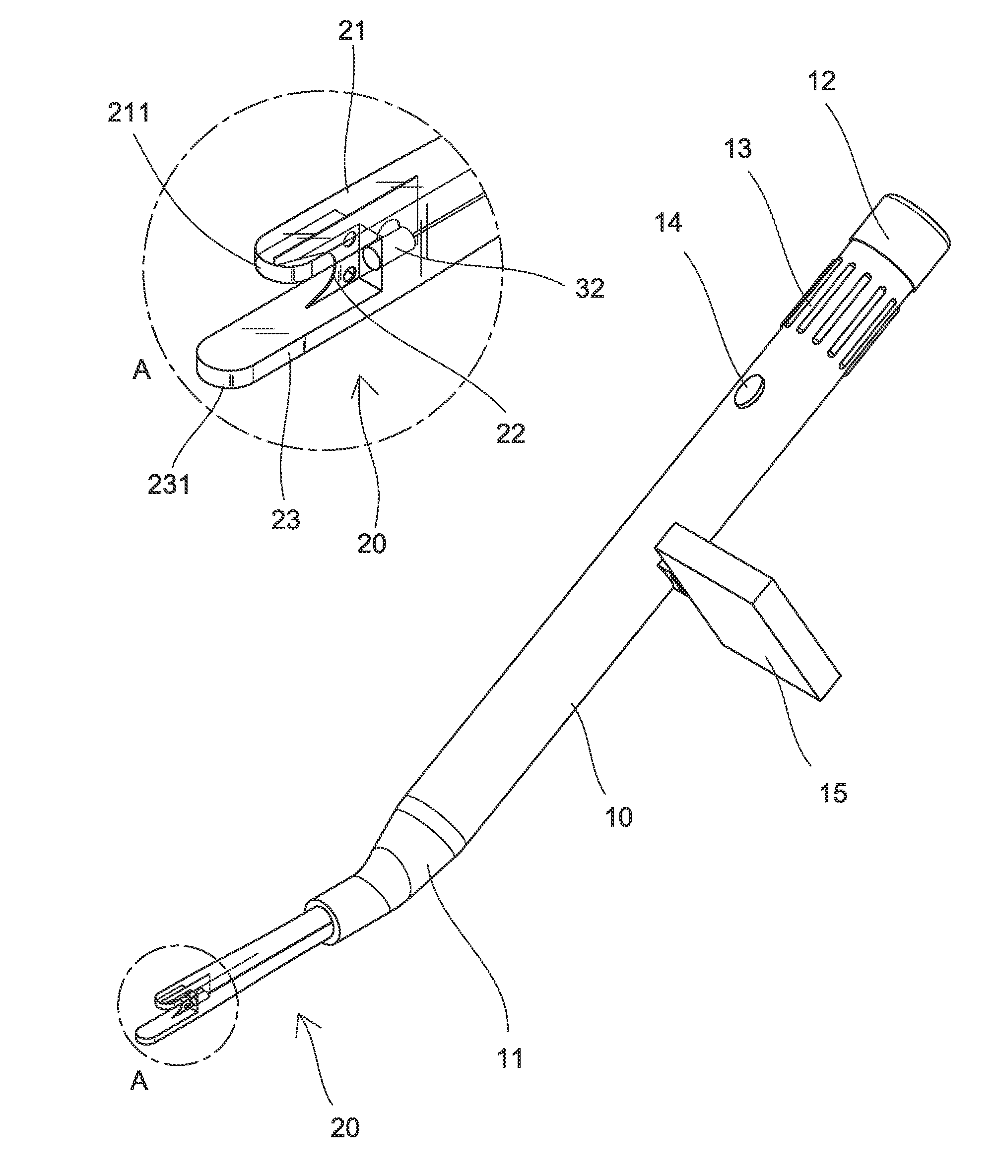 Cutting apparatus with image capture arrangement for treating carpal tunnel syndrome