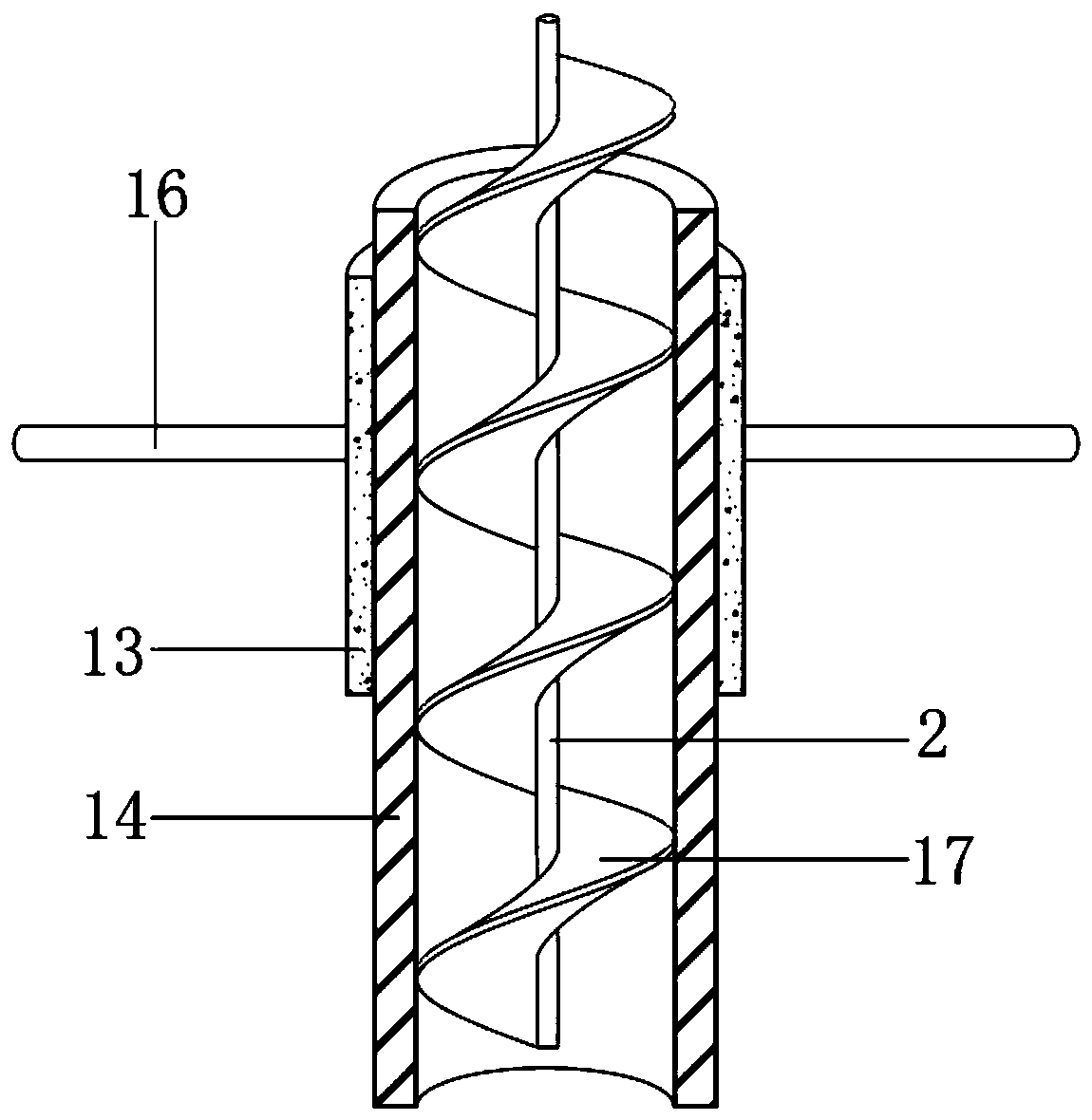 Discharging device with rice processing and weighing effects