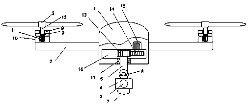 Underground pipeline unmanned aerial vehicle aerial survey device and aerial survey method thereof