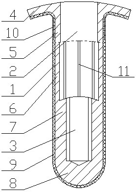 Pull riveting type tire repairing nail