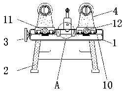 Cloth fixed-length cutting device for students majoring in garments