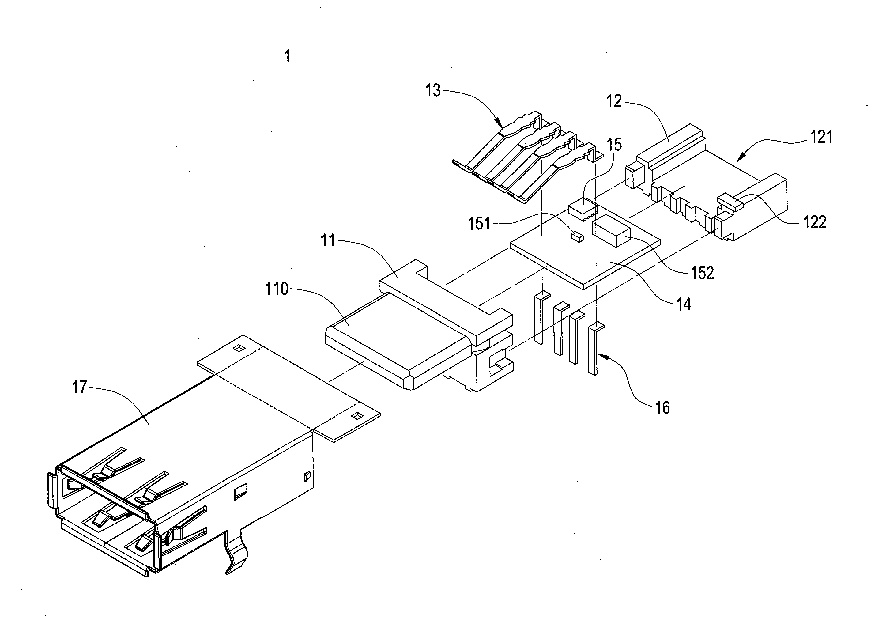 Connector with embedded charging integrated circuits