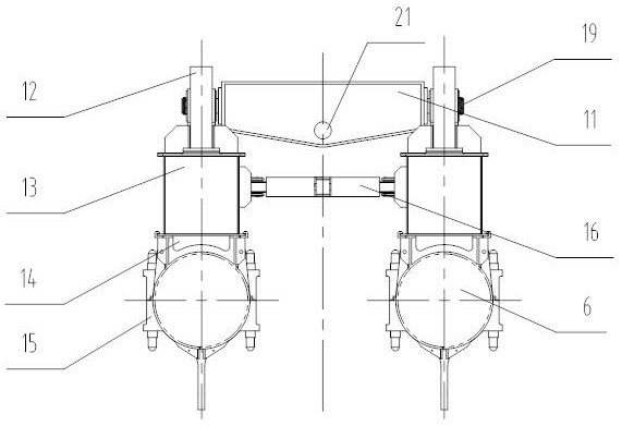 Parallel four-main-cable cable-crossing crane and using method thereof