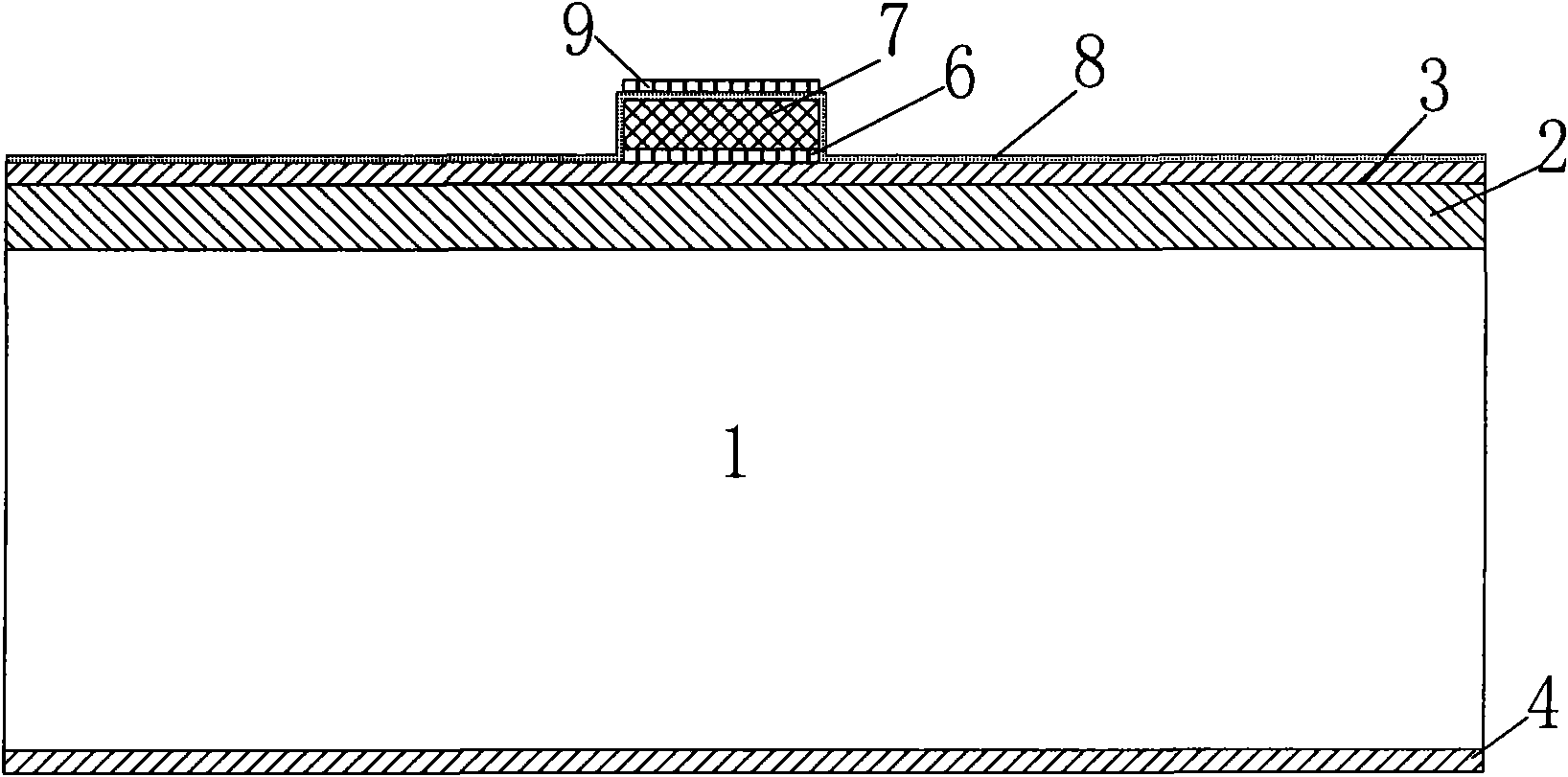 Soft support bridge type silicon micro-piezoelectric ultrasonic transducer chip and prepration method thereof