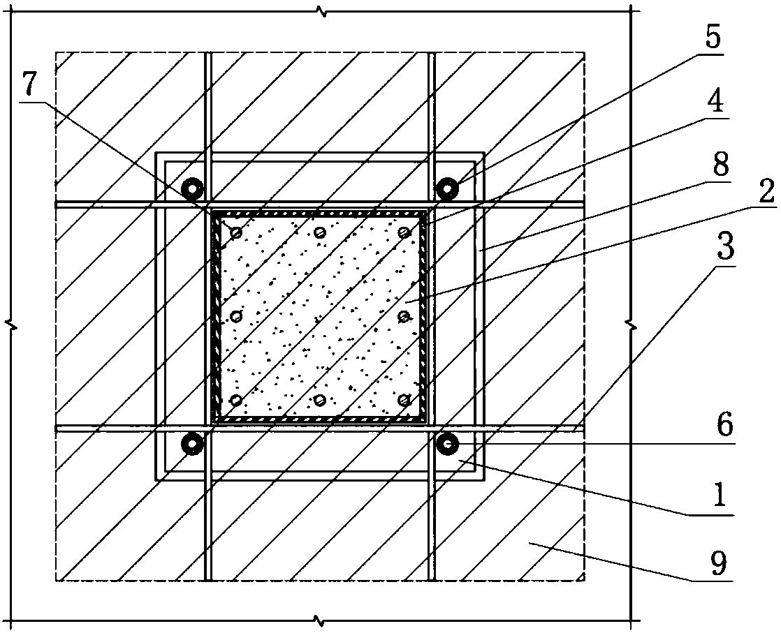 Post-earthquake rapid repair of precast concrete column feet and its construction and maintenance methods