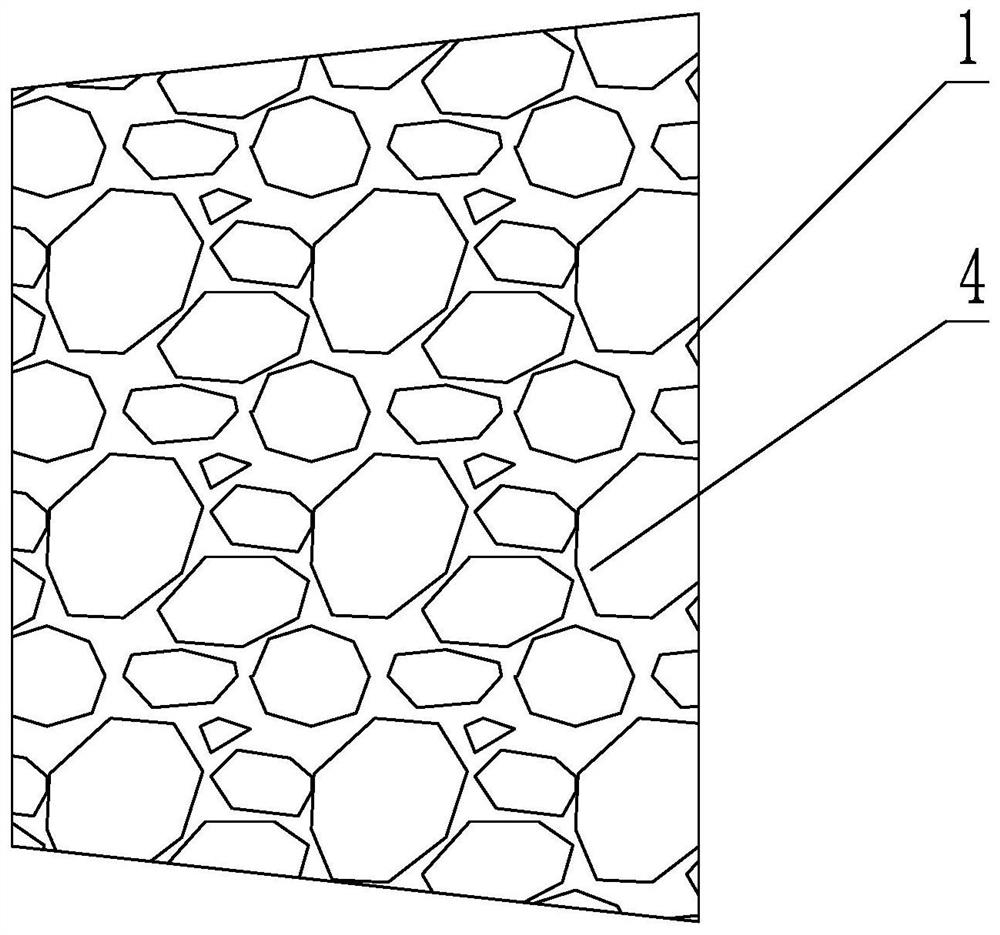 A reinforced gabion slope support structure