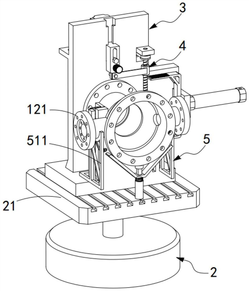 A method for locating the upper part of the special processing of the valve body