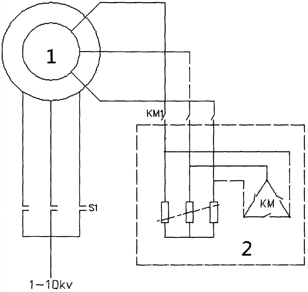 A rotor frequency conversion redundancy speed adjusting device
