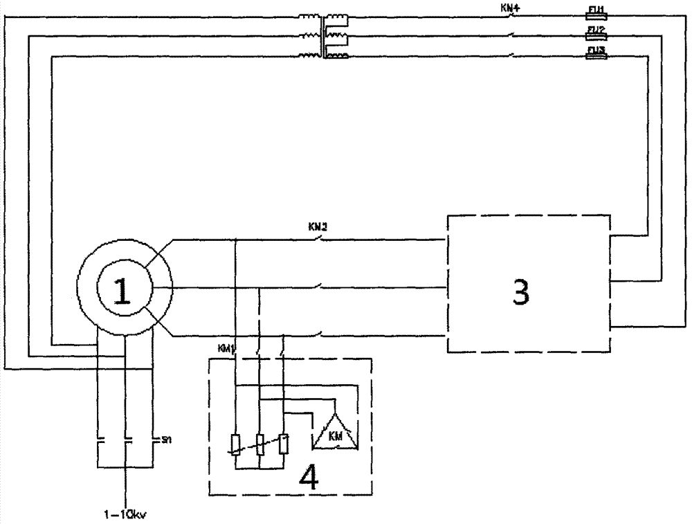 A rotor frequency conversion redundancy speed adjusting device