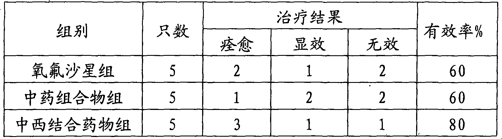 Chinese and western medicine composition for treating canine parvovirus infection and preparation method thereof