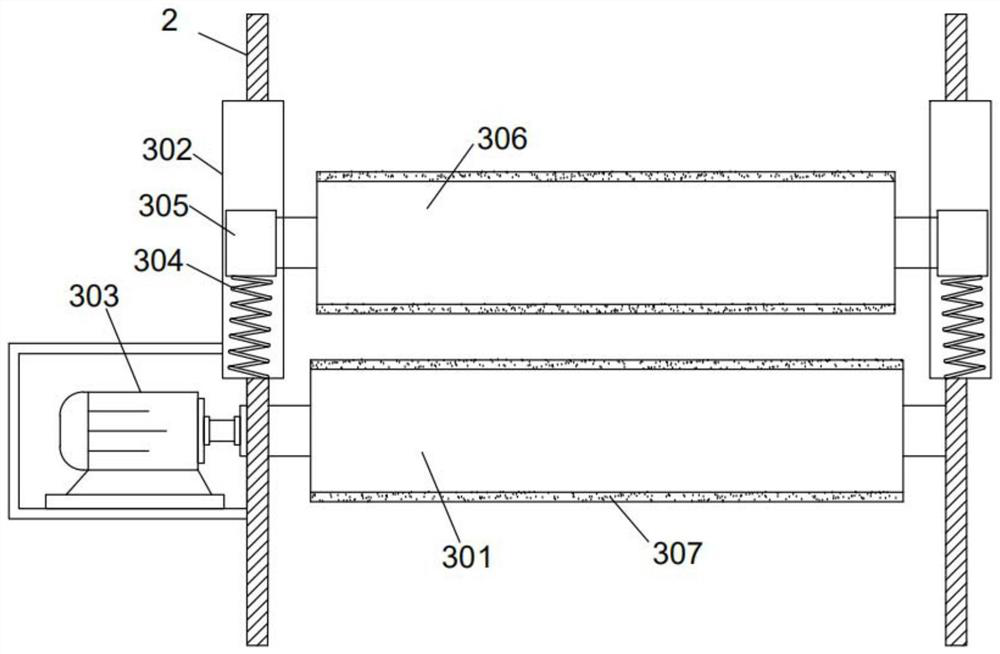 Textile printing and dyeing device capable of removing dust and impurities